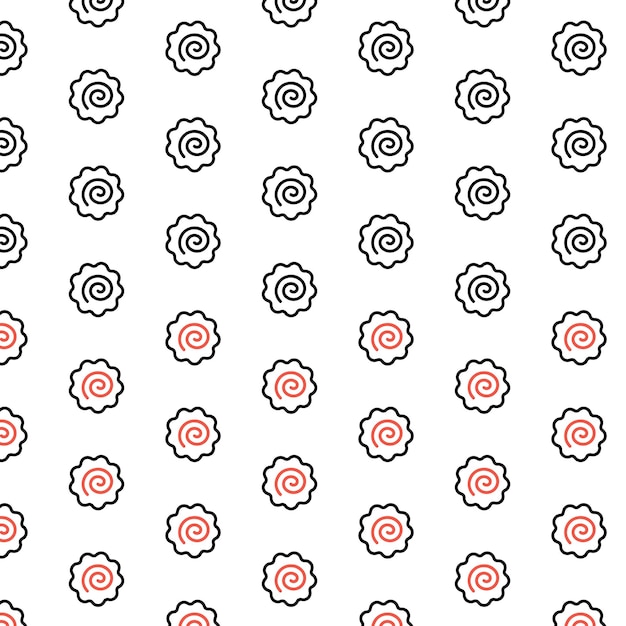 Narutomaki, pasteles japoneses de pescado con surimi. Ilustración de vector aislado