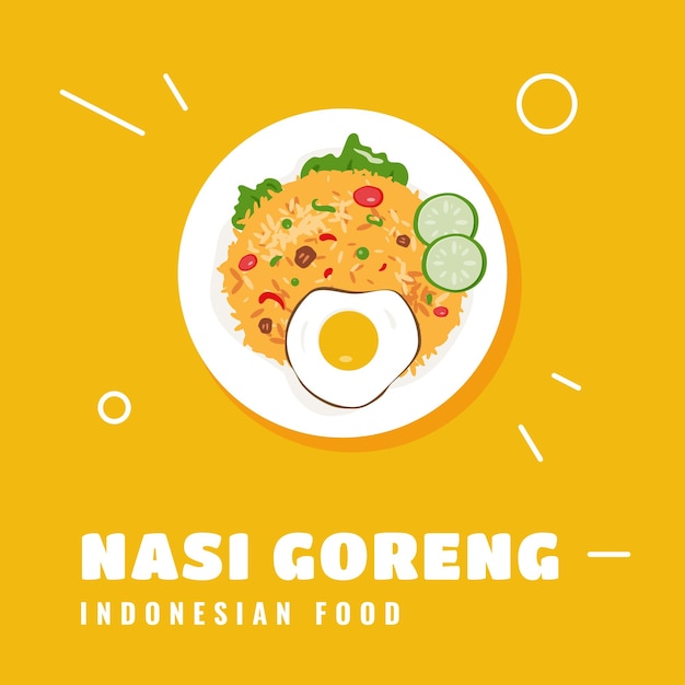Nasi Goreng Comida tradicional asiática de Indonesia