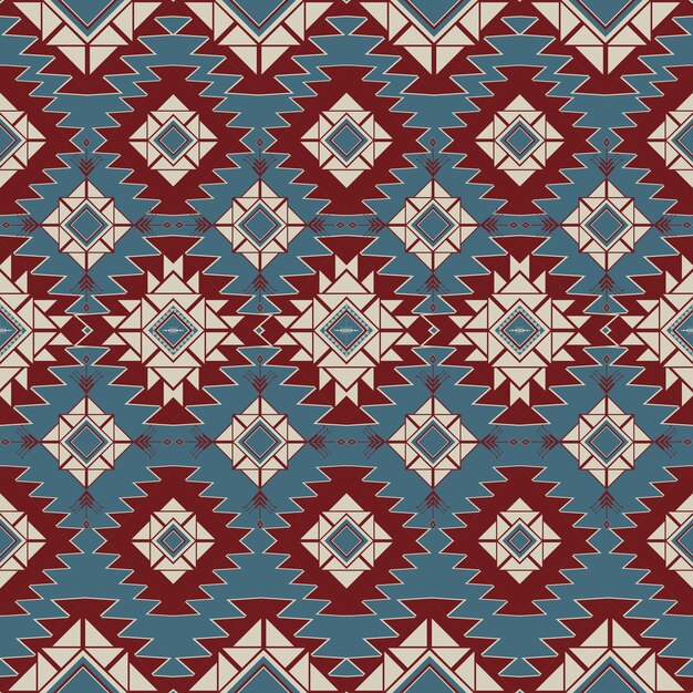 Nativo vintage abstracto estadounidense patrón étnico