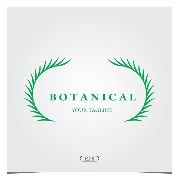 Naturaleza botánica eco Logo diseño logo premium elegante plantilla vector eps 10