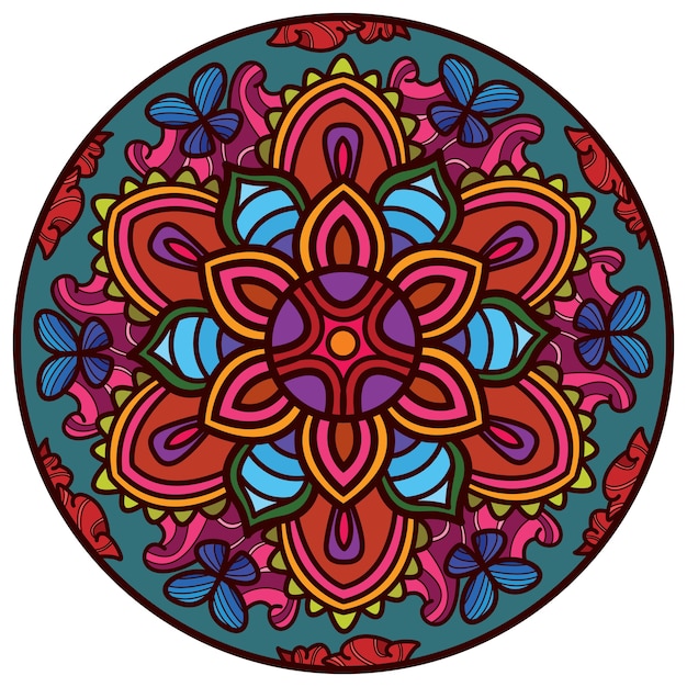 Naturaleza de la flor Mandala Art