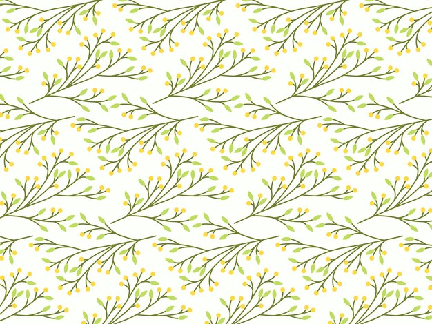 naturaleza floral de patrones sin fisuras en diseño plano