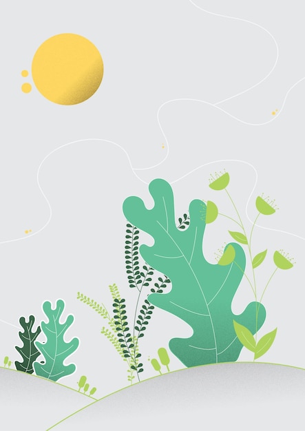 Vector naturaleza fondo verde