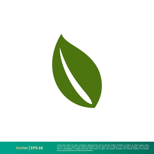 Naturaleza hoja verde icono Vector Logo plantilla ilustración diseño EPS 10