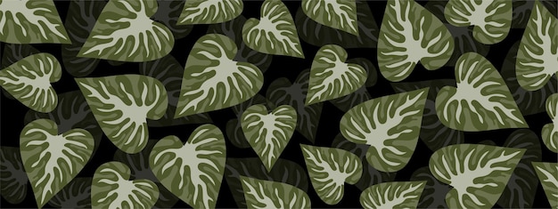 la naturaleza de las plantas deja el fondo para el diseño del vector de la ecología