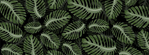 la naturaleza de las plantas deja el fondo para el diseño del vector de la ecología