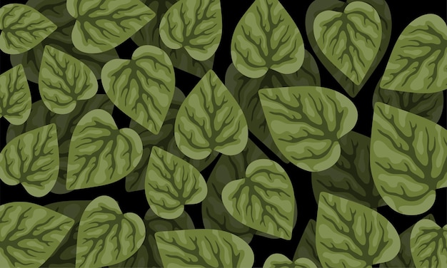 la naturaleza de las plantas deja el fondo para el diseño del vector de la ecología