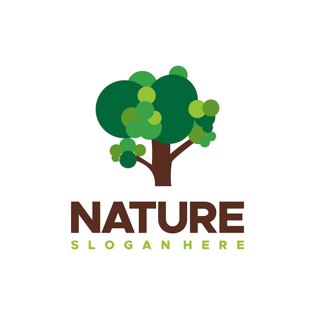 Nature Fresh Tree logo diseños plantilla vector Tree icon Logo