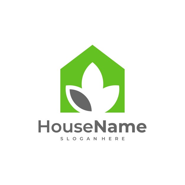Nature House logo diseños concepto vector Home Leaf logo plantilla