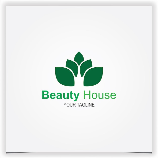 Nature lotus spa logo premium elegante plantilla vector eps 10