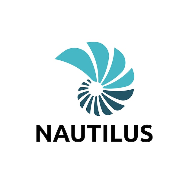 Nautilus Abstract Spiral Shell Template de logotipo de negocio creativo