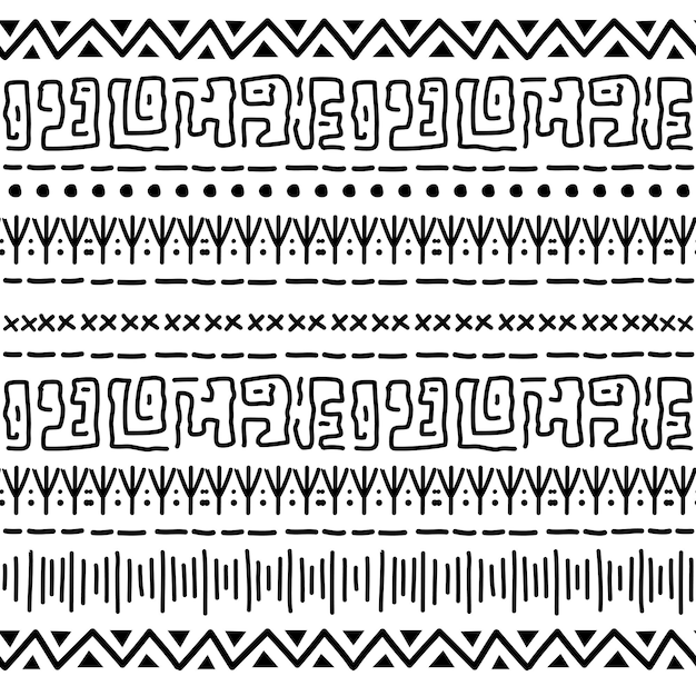 Vector navajo de patrones sin fisuras ikat fondo con textura de diseño tradicional