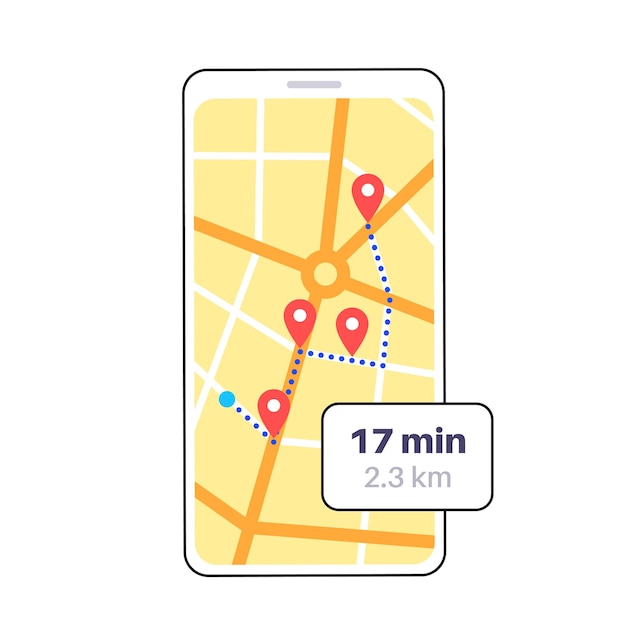 Navegación GPS en smartphone