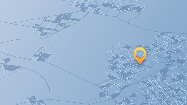 Navegación a poi esquema simple de pistas de ubicación isométrica de la ciudad tablero de instrumentos mapa genérico de la ciudad con