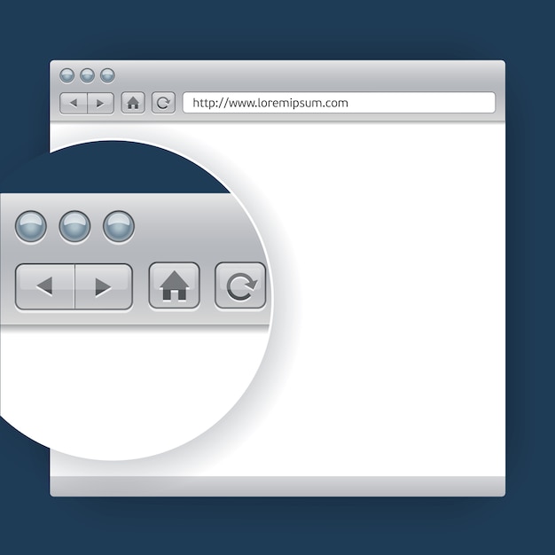 Vector navegador de plantillas vectoriales para sitios web de diseño de presentaciones.
