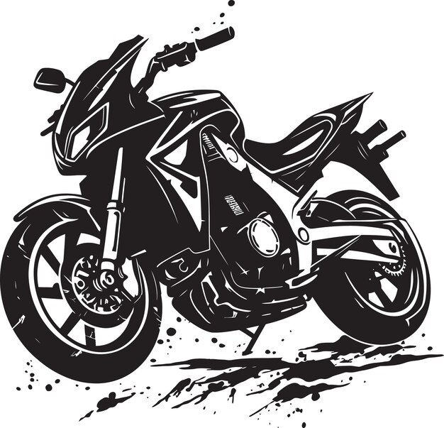 Navegando por la molesta motocicleta destruida en un accidente