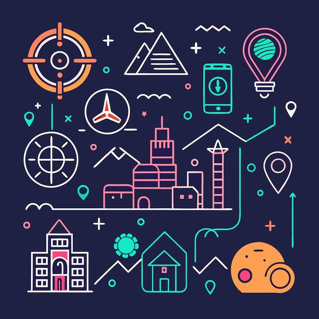 Navegue por paisajes urbanos con seguimiento de ubicaciones y mapas
