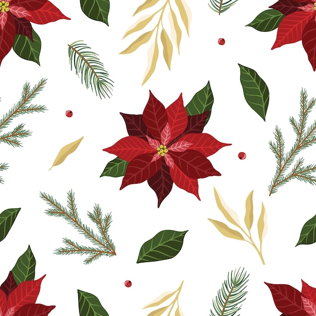 Navidad y año nuevo de patrones sin fisuras, vector fondo de Navidad.