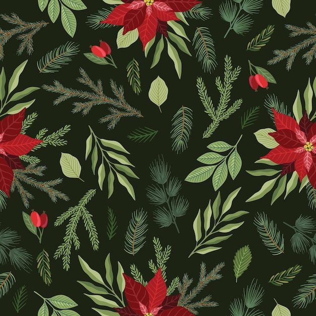 Navidad y año nuevo de patrones sin fisuras, vector fondo de Navidad.