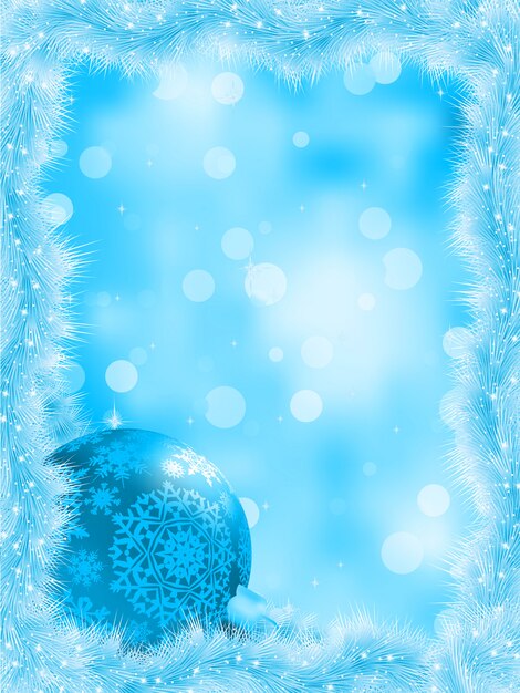 Navidad azul de fondo