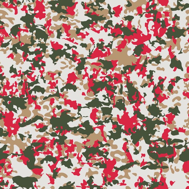 Navidad de camuflaje, envoltura de camuflaje del ejército Vector abstracto de patrones sin fisuras