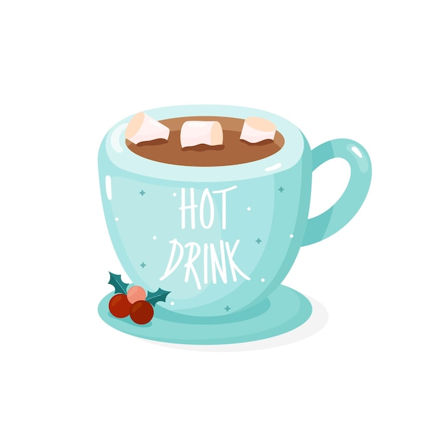 navidad, chocolate caliente, manuscrita