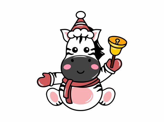 Navidad con dibujos animados de cebras