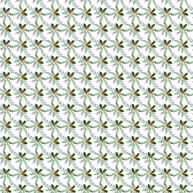 La Navidad está aquí Diseño de patrones vectoriales sin costuras