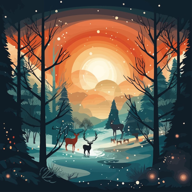 Navidad_fondo_vector_ilustrado