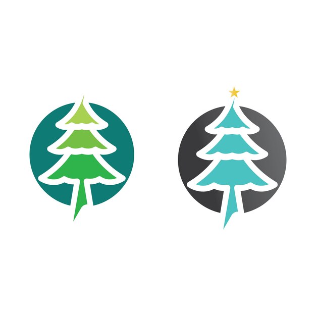 Navidad logo y símbolo ilustración imagen icono vector diseño y símbolo