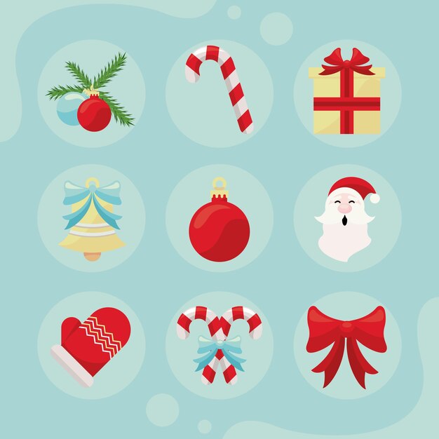 Navidad nueve iconos