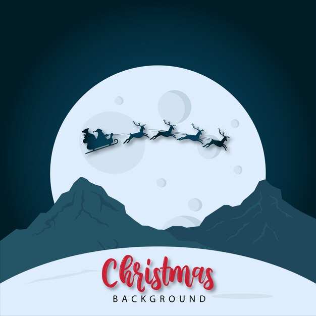 Navidad y paisaje lunar