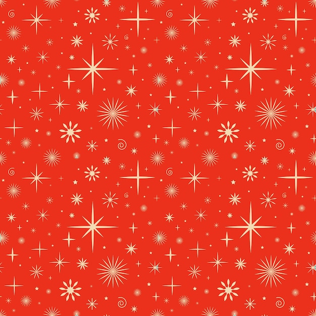 Navidad sin patrón con copos de nieve
