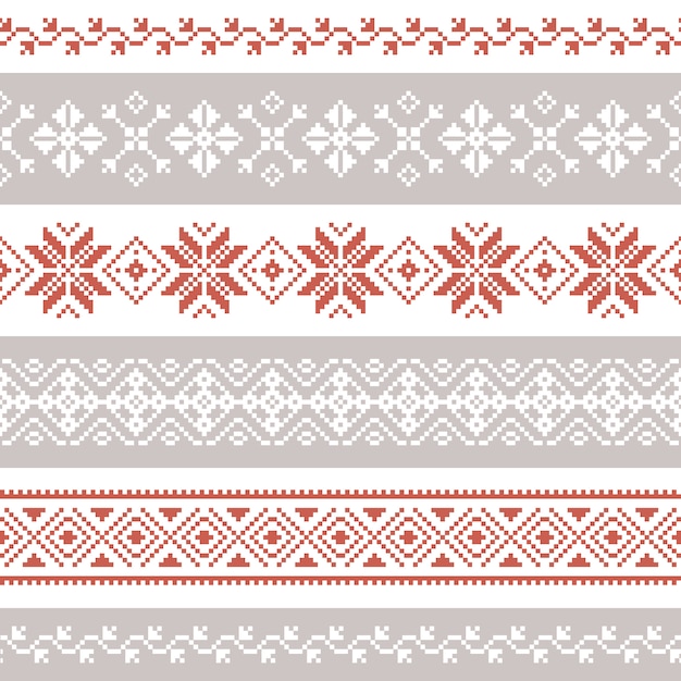 Vector navidad sin patrón textura sin fin para fondo de pantalla estilo retro.