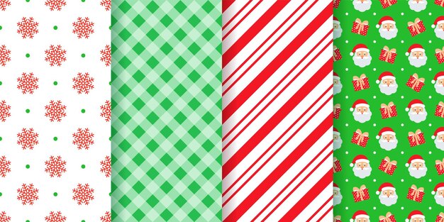 Navidad de patrones sin fisuras. Ilustración vectorial. Navidad, textura geométrica de año nuevo.