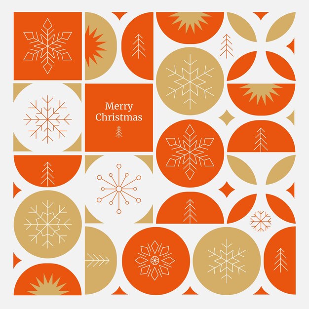 Navidad con plantilla de patrón de impresión