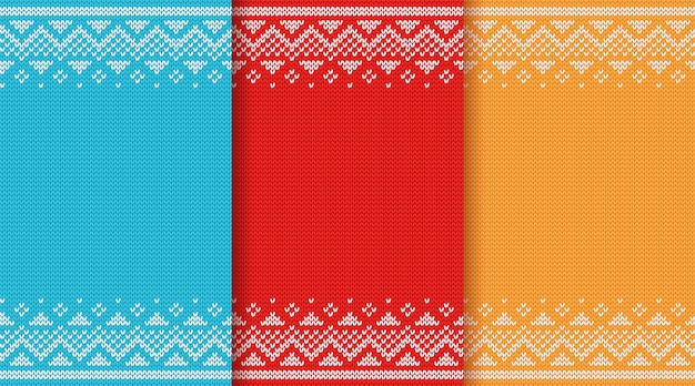 Navidad de punto de patrones sin fisuras.