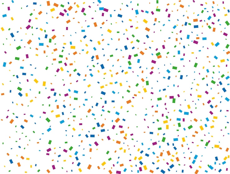 Vector navidad rectangular confeti luz arco iris brillo confeti fondo color textura festiva