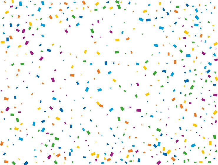 Vector navidad rectangular confeti luz arco iris brillo confeti fondo color textura festiva