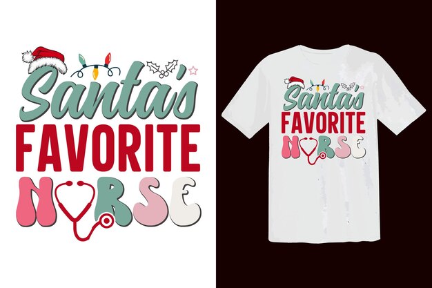 Navidad Retro groovy Santa vector gráficos camiseta