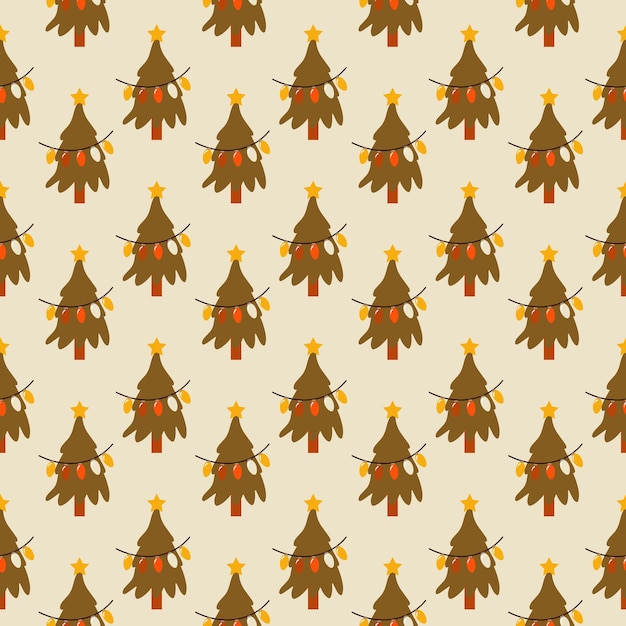 Navidad retro de patrones sin fisuras