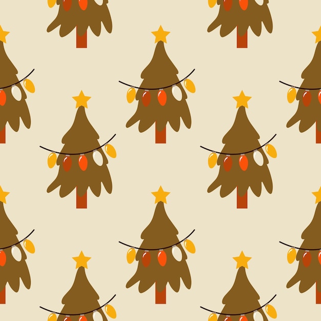Navidad retro de patrones sin fisuras