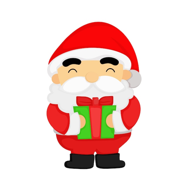 navidad, santa claus, ilustración, vector Clipart