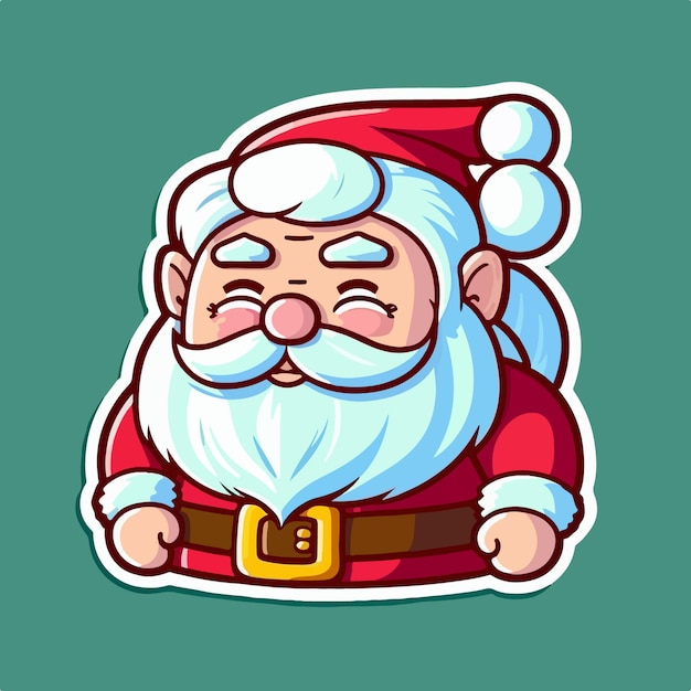 Navidad Santa dibujos animados pegatina Navidad alegre Santa pegatinas decoración vacaciones de invierno