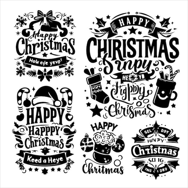 Navidad SVG Bundle Feliz Navidad svg Ornamentos de Navidad Svg Invierno svg Navidad divertida svg
