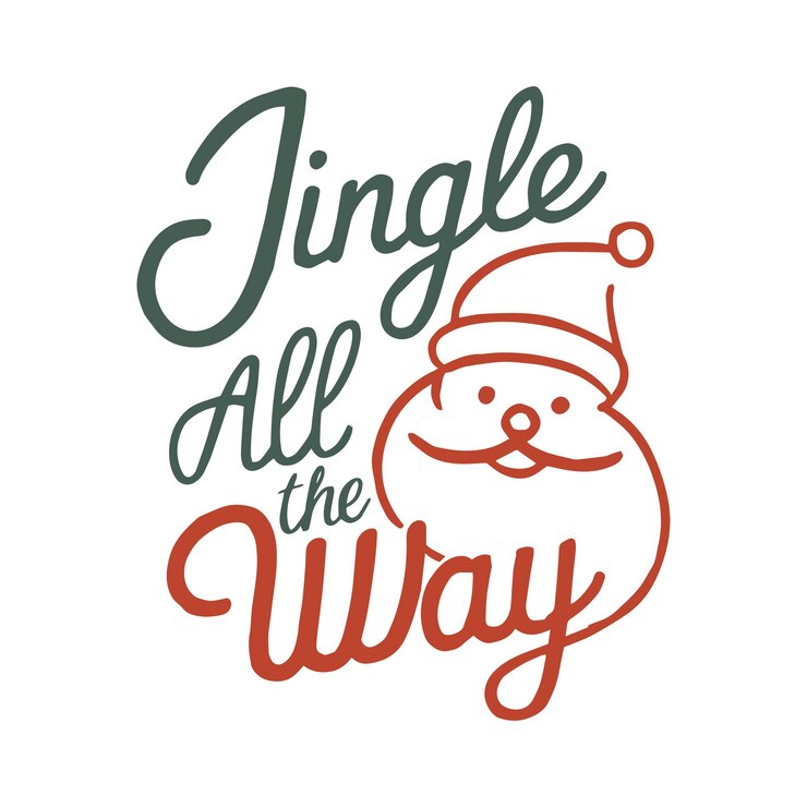 Vector navidad svg navidad dibujada a mano ilustración de navidad camiseta de navidad cotización de navidad