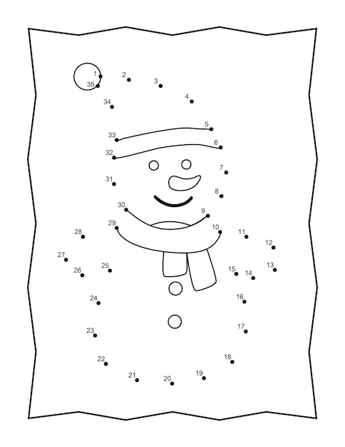 Navidad Unir puntos para colorear Unir puntos