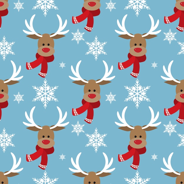 Navidad vacaciones temporada de patrones sin fisuras.