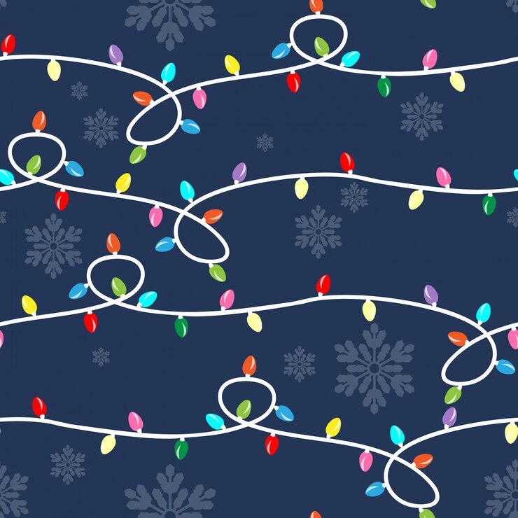 Vector navidad vacaciones temporada de patrones sin fisuras.
