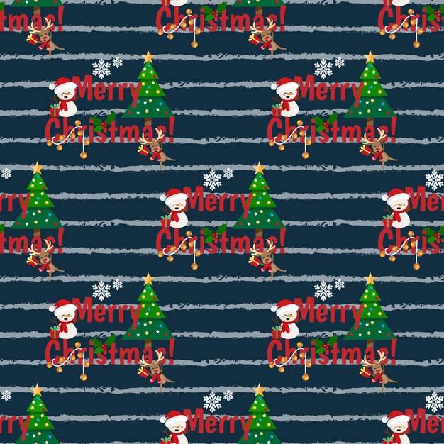 Navidad vacaciones temporada de patrones sin fisuras.